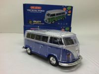 BTA VOLKSWAGEN T1 MET RADIO EN LED VERLICHTING EN BLUETOOTH BLAUW
