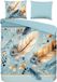 Pure dekbedovertrek veren/ oosters - 1 persoons 140x200/220 cm - Aqua - Microvezel