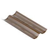 Gobel Bakplaat met 2 geperforeerde baguettes, staal, antiaanbaklaag, 38 x 16 x 2,2 cm