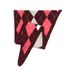CKS Grandana donkerrood geruite triangle scarf