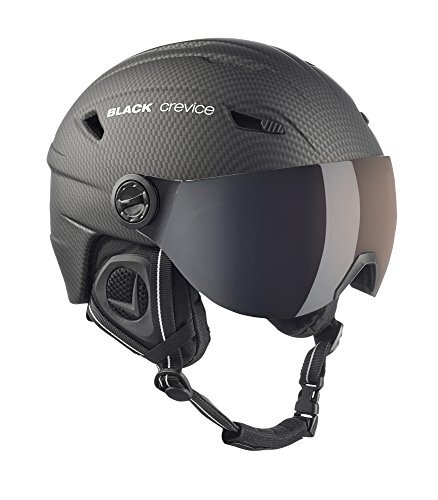 Black Crevice Skihelm voor volwassenen Silvretta, carbon zwart, S = 55/56 cm