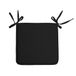 Stof Textile Home stoelkussens - zwart - 38 x 38 x 3 cm