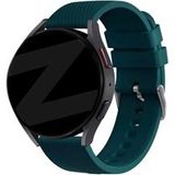 Bandz Amazfit Active 3 Premium siliconen bracelet 'Deluxe' (vert foncé)
