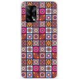 Oppo Bedrukt siliconen hoesje compatibel met Oppo A74 4G patchwork mandala
