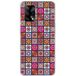 Oppo Bedrukt siliconen hoesje compatibel met Oppo A74 4G patchwork mandala