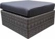 SUNS AVH Outdoor Tuinmeubelen Ferro voetenbank halfrond wicker antraciet