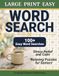 Large Print Easy Word Search for Adults