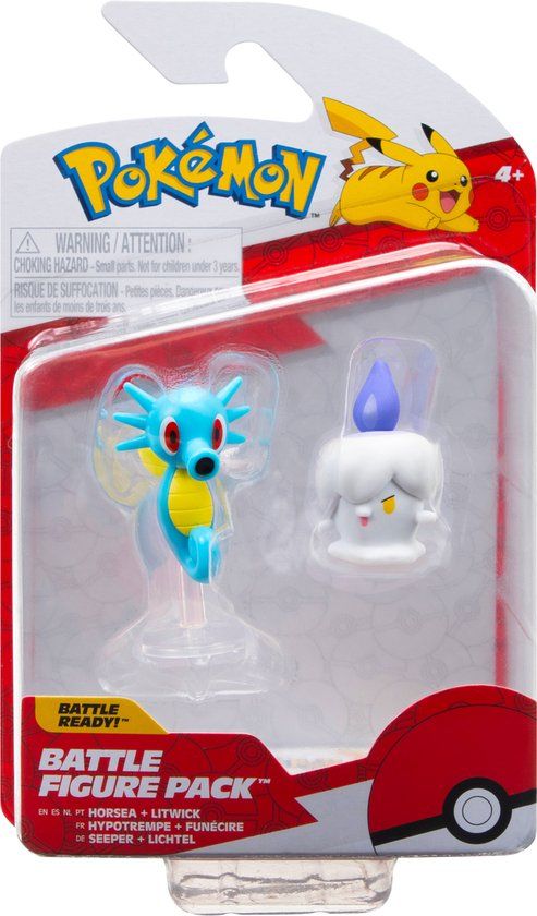 Pokemon Battle Figure 2 Pack Horsea & Litwick