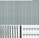 vidaXL Hexagonal Wire Mesh Fence with Ground Anchors, 100 x 1.4 m, Green
