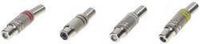 Tru Components 1601059 Cinch-connector Koppeling, recht Aantal polen: 2 Mono Rood, Zwart, Geel, Wit 4 stuk(s)