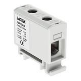 Verdelerblok Morek 3811 Bloc de distribution F. AL/CU Convient Gris 1,5 50 mm2–5 broches. 1000 V AC/DC Pince isolée OTL 50 maa1 050 a10