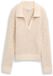 Tom Tailor - Pull en maille bouclé avec col - Taille S - beige grès chiné