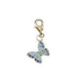 Depesche 11785-087 Bedels Express yourself - hanger voor kettingen en armbanden, vlinder, verguld, als klein geschenk
