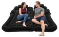 StarTech Luchtmatras voor auto - SUV luchtbed - 75W elektrische pomp, 12V - Draagvermogen: 300 kg - Afmetingen: 1,74 x 1,26 m - 6 luchtkamers - Gevoerd PVC - Zwart