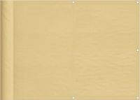 vidaXL Balkonscherm 75x600 cm 100% Oxford Polyester Zandkleurig