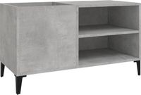 vidaXL Platenkast - 85x38x48 cm - Bewerkt Hout - Betongrijs