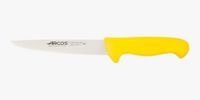 Arcos Serie 2900 - slagermes steakmes - lemmet nitrum roestvrij staal 180 mm - handvat polypropyleen kleur geel