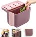 Poubelle pliable rose sans marque pour cuisine
