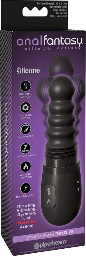 Stimulator with Function Up and Down - Black - Waterproof - 7 Positions - Rechargeable
