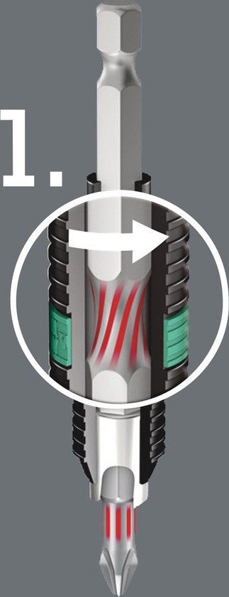 Wera 1/4" pozidrive bitorsion bit - pz3 x 50mm