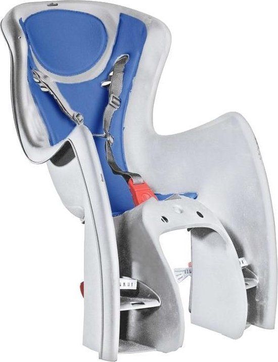 Ok Baby Fietszitje Achter Bodyguard Zilver/Blauw