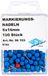 WEDO 56103 Markeringsnaalden, ronde kopnaalden, naaldlengte 16 mm, kopdiameter 6 mm, 100 stuks, blauw