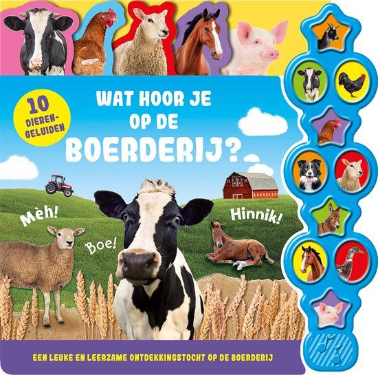 Wat Rebo Productions Wat hoor je op de boerderij - geluidenboek