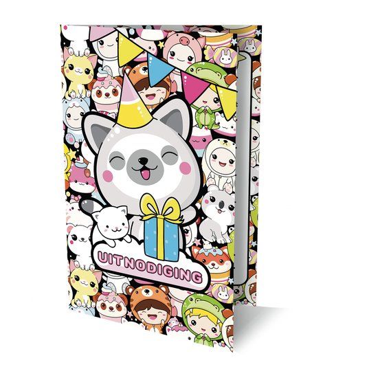 Top1Toys Kawaii Uitnodigingen 1 PK 952 / set van 6