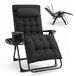Sekey Chaise longue, pliable, capacité jusqu'à 150 kg, lit de soleil avec matelas de chaise longue, réglable en 3 positions, chaise pliable, 74 cm de large, noir
