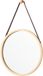 en.casa Passpiegel Bykle bamboe hangend rond Ø38 cm houtkleurig