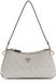 GUESS Noelle II Tri Compartment Shoulder Crossbody Bag Bone Logo crème