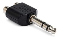 Hosa GPR-484 Adapter Dual RCA naar 1/4" TRS