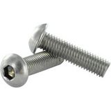 Vis Métaux Inox A2 Tête Bombée Hexagonale Creuse M5x50 Filetage Total Clé De 3 Hc3-800 Pièces