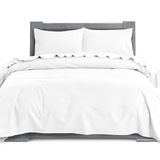 Elegant Comfort Zachte 4-delige 100% Turks Katoenen Flanellen Lakenset - Premium kwaliteit, hoeslaken met diepe hoeken, ultra zacht, behaaglijk warm en pluisvrij flanellen lakens - Cali King, wit