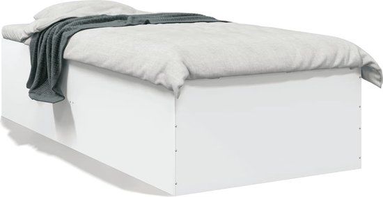 vidaXL Bedframe Hout Wit 90x200 cm