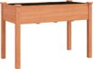 vidaXL jardinière avec doublure 118x59x76 cm bois d'épicéa massif marron