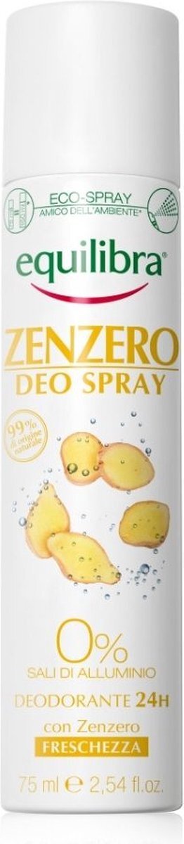 Equilibra Zenzero Deo Spray Gember Deodorant 75ml