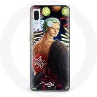Maniacase Hoesje voor Samsung Galaxy A20e One Piece Vrolijk kerstfeest Zoro Anime Manga