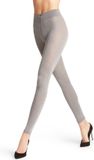 FALKE Softmerino eenkleurig wol katoen legging dames grijs - maat 42-44