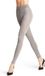 FALKE Softmerino eenkleurig wol katoen legging dames grijs - maat 42-44