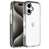 Coverzs Shockproof hoesje geschikt voor iPhone 16 Plus - Zwart