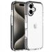 Coverzs Shockproof hoesje geschikt voor iPhone 16 Plus - Zwart