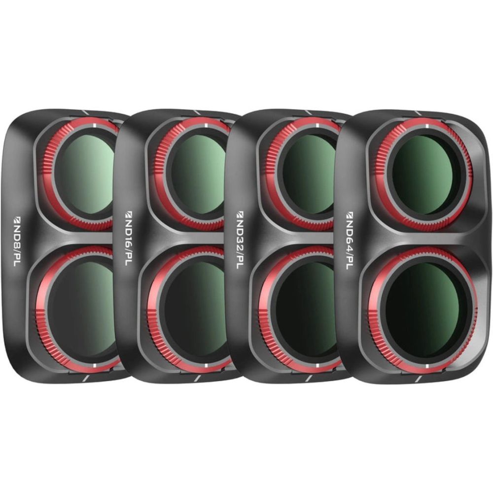 Freewell Osmo Pocket 4P Filters - Bright day - 4Pack - Black