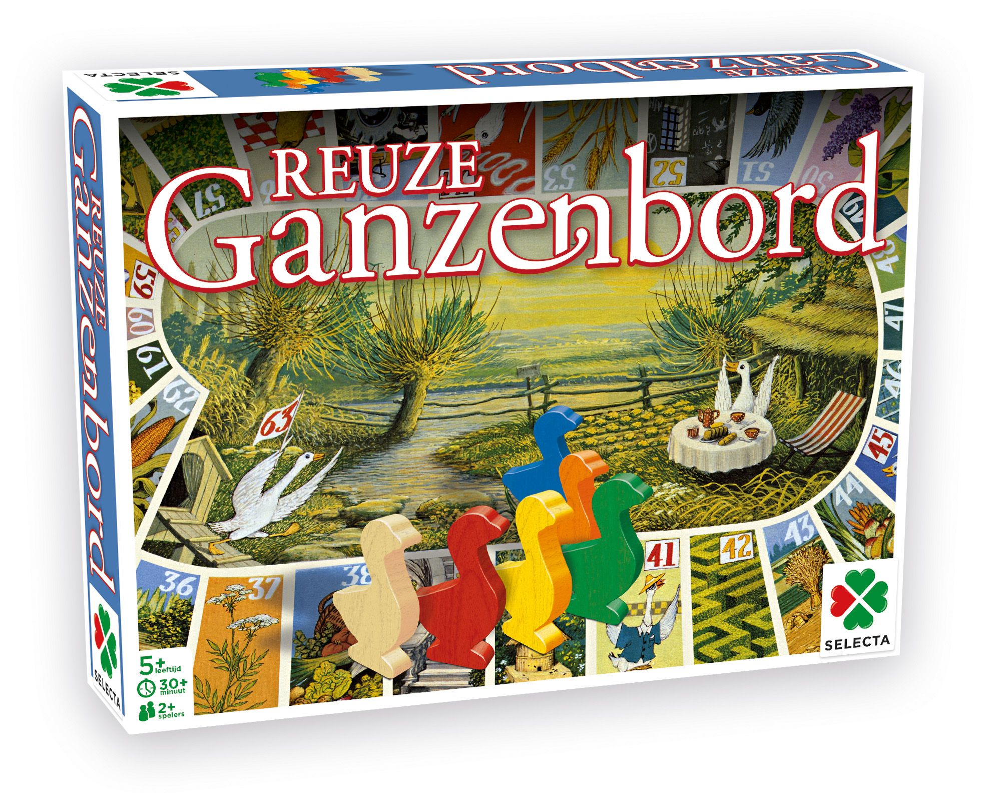 Tactic Reuze Ganzenbord - Bordspel - Multicolor