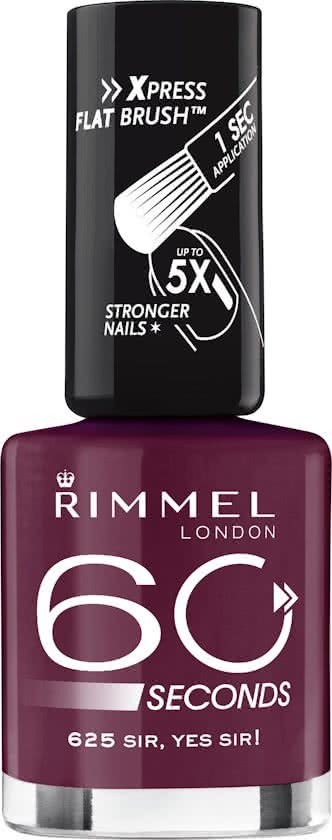 Rimmel London Rimmel 60 seconds finish nailpolish - 625 Misty Purple - Nailpolish