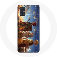 Maniacase Hoesje voor Samsung Galaxy A71 Tanjiro Inosuke en Zenitsu Demon Slayer Kimetsu no Yaiba Anime Manga