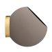 AYTM Pot de fleurs mural Globe, Ø 17 cm, gris-brun, aluminium