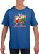 Bellatio Decorations Shoppartners Bv Kerst t-shirt / shirt kids - Merry Christmas dieren kerstsokken blauw voor kinderen - kerstkleding / christmas outfit 110/116