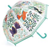 Djeco Paraplu Flowers & Birds - Transparante Kinderparaplu