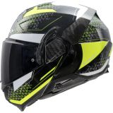 LS2 FF910 Advant II Astral H-V Geel Systeemhelm Maat 2XL